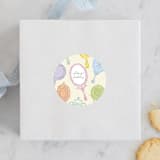 "Disney Princess Mirrors" - Children's Birthday Party Stickers in Vanilla by Baumbirdy - Front