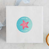 "Disney and Pixar's Nemo and Dory" - Children's Birthday Party Stickers in Sea by Lori Wemple - Front