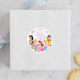 "Disney's Princess Portrait" - Children's Birthday Party Stickers in Cotton Candy by Cass Loh - Front