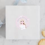 "Disney's Elsa and Nokk Magical Forest" - Children's Birthday Party Stickers in Dawn by Kim Thoa - Front