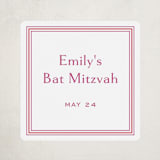 "Beaufort" - Children's Birthday Party Stickers in Peony by Megan Davis - Front