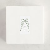 "Big Bow" - Children's Birthday Party Stickers in Mint by Teju Reval - In Use