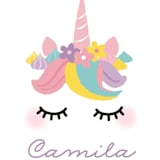 "Sweet Unicorn" - Children's Birthday Party Stickers in Strawberry by Annie Holmquist - In Use