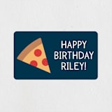 "Arched Dinosaur" - Children's Birthday Party Stickers in Leaf by Kacey Kendrick Wagner - Front