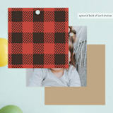 "Lumber Bears" - Children's Birthday Party Favor Tags in Kraft by Jennifer Wick - Back of Card Options