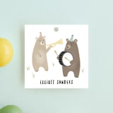 "bears marching band" - Children's Birthday Party Favor Tags in Primary by Faith Dorn - Front
