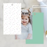 "Sparkler" - Children's Birthday Party Favor Tags in Spearmint by Lorent and Leif - Back of Card Options