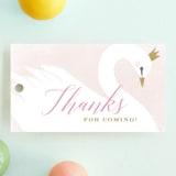 "sweet swan princess" - Children's Birthday Party Favor Tags in Ballet Slipper by Karidy Walker - Front