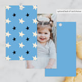 "Cosmic Adventure" - Children's Birthday Party Favor Tags in Sky by Charlotte Smith - Back of Card Options