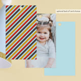 "Flying High" - Children's Birthday Party Favor Tags in Sky by Annie Holmquist - Back of Card Options