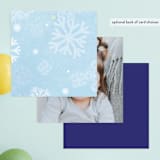 "Ice Castle" - Children's Birthday Party Favor Tags in Frozen by Jessica Ogden - Back of Card Options