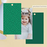 "Dinotastic" - Children's Birthday Party Favor Tags in Palm by Laura Hankins - Back of Card Options