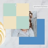 "Blocks" - Children's Birthday Party Favor Tags in Frost by Baumbirdy - Back of Card Options