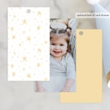 "Magical wand" - Children's Birthday Party Favor Tags in Cotton Candy by Jackie Crawford - Back of Card Options
