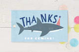 "Shark Tank" - Children's Birthday Party Favor Tags in Sky by Karidy Walker - Front
