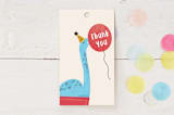 "fabriano" - Children's Birthday Party Favor Tags in Creme by chocomocacino - Front