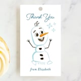 "Disney Frozen Snow Sparkles" - Children's Birthday Party Favor Tags in Frosty by curiouszhi - Front