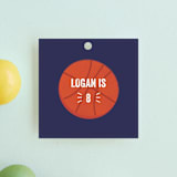 "Game Night" - Children's Birthday Party Favor Tags in Navy by Anupama - Front