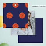 "Game Night" - Children's Birthday Party Favor Tags in Navy by Anupama - Back of Card Options