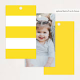 "Sweet One" - Children's Birthday Party Favor Tags in Lemonade by Erica Krystek - Back of Card Options