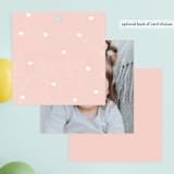 "Saddle Up" - Children's Birthday Party Favor Tags in Rose by Karidy Walker - Back of Card Options