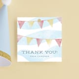 "shore-n-sandcastles" - Children's Birthday Party Favor Tags in Seashore by silverscreen studio - Front