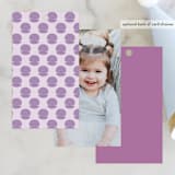 "Disney's Little Mermaid Shellebrate!" - Children's Birthday Party Favor Tags in Lilac by Itsy Belle Studio - Back of Card Options