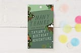 "Skip Go" - Children's Birthday Party Favor Tags in Forest by Jennifer Lew - Front