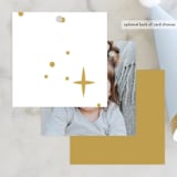 "pixie" - Children's Birthday Party Favor Tags in Gold by Angela Garrick - Back of Card Options