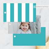 "Gone Fishin'" - Children's Birthday Party Favor Tags in Ocean by Bethany Anderson - Back of Card Options