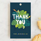 "Wilder" - Children's Birthday Party Favor Tags in Jungle by Bethany Anderson - Front