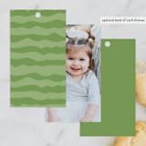 "Let's Fiesta" - Children's Birthday Party Favor Tags in Sage by Jen Banks - Back of Card Options