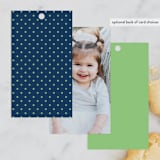 "ONEderland" - Children's Birthday Party Favor Tags in Sea by Annie Holmquist - Back of Card Options