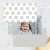 "Our Little Rookie" - Children's Birthday Party Favor Tags in Snow by Jessie Steury - Back of Card Options