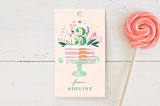 "Birthday Botanicals" - Children's Birthday Party Favor Tags in Summer Peach by Eve Schultz - Front