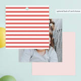 "Party Blocks" - Children's Birthday Party Favor Tags in Peony by Susan Brown - Back of Card Options
