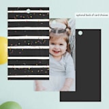 "Birthday Bake Off" - Children's Birthday Party Favor Tags in Chalkboard by Shiny Penny Studio - Back of Card Options