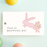 "Some Bunny" - Children's Birthday Party Favor Tags in Peony by Julie Murray - Front