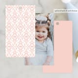 "Princess Carriage" - Children's Birthday Party Favor Tags in Ballerian Pink by Paper Sun Studio - Back of Card Options