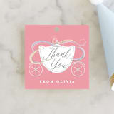 "Shimmering Princess" - Children's Birthday Party Favor Tags in Candy by Rebecca Durflinger - Front