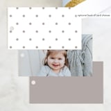 "Join in the fun!" - Children's Birthday Party Favor Tags in Cloud by Hudson meet Rose - Back of Card Options