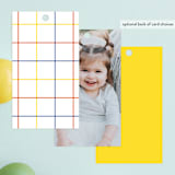 "Little Sunshine" - Children's Birthday Party Favor Tags in Marshmallow by Rebecca Durflinger - Back of Card Options