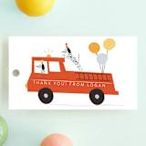 "Sound The Alarm!" - Children's Birthday Party Favor Tags in Dalmatian by Angela Thompson - Front