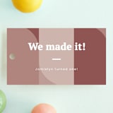 "Made it" - Children's Birthday Party Favor Tags in Blush by Adelyn T. - Front