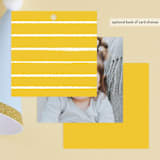 "Sunflower Party" - Children's Birthday Party Favor Tags in Blush by Pati Cascino - Back of Card Options