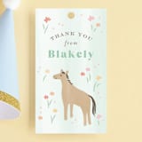 "storybook farm" - Children's Birthday Party Favor Tags in Mint by Jennifer Wick - Front