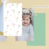 "storybook farm" - Children's Birthday Party Favor Tags in Mint by Jennifer Wick - Back of Card Options