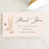 "Pretty Pony" - Children's Birthday Party Favor Tags in Rose by Corinne Malesic - Front