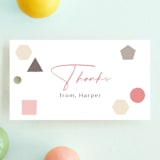 "Polaroid Big Number 1" - Children's Birthday Party Favor Tags in Peony by fatfatin - Front