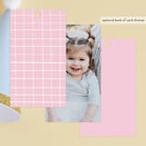 "Bobbing Beachball" - Children's Birthday Party Favor Tags in Cotton Candy by Beth Murphy - Back of Card Options